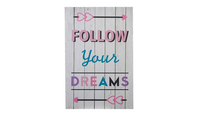 Orsina Kids Follow Your Dreams Wall Plaque