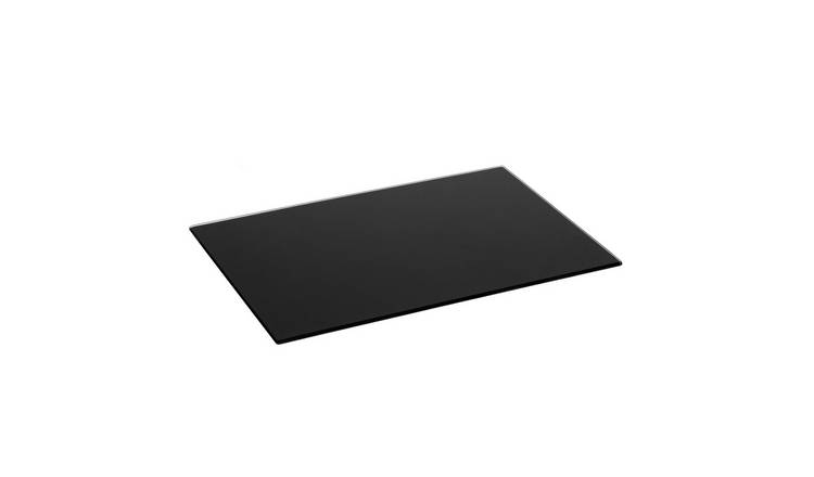 Harbour Housewares Glass Kitchen Chopping Board - 40 x 30cm - Black