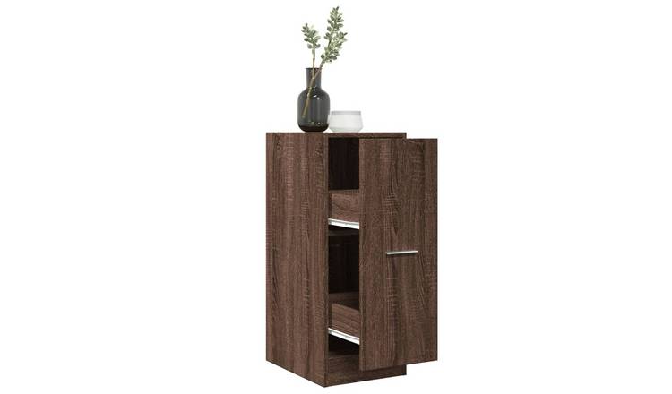 Walplus Engineered Wood Cabinet - Chestnut - 30 x 41 x 77.5 cm