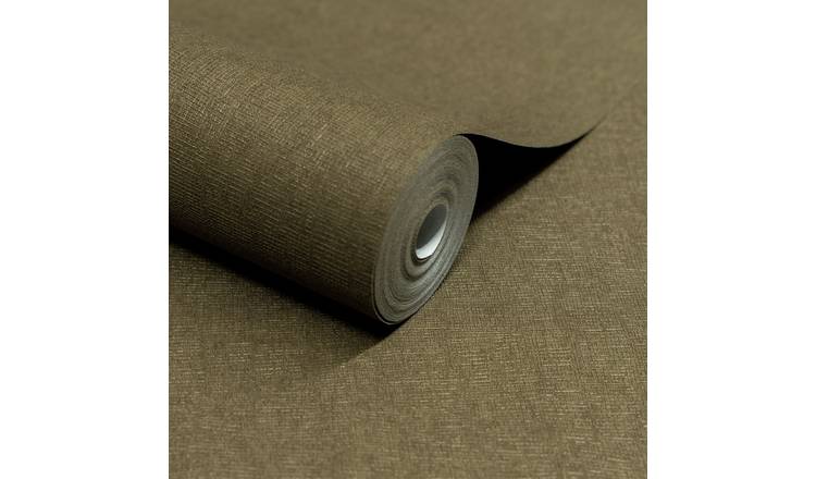 Grandeco Boutique Atogo Woven Effect Embossed Wallpaper - Olive Green