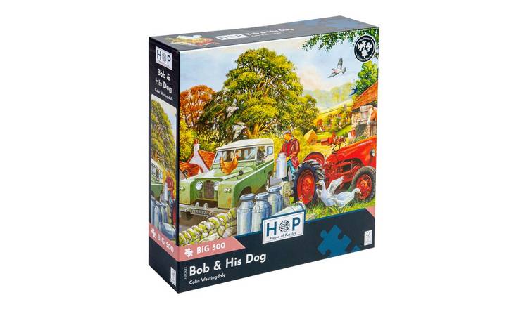 The House of Puzzles Bob & His Dog BIG 500 Puzzle 3 Years +
