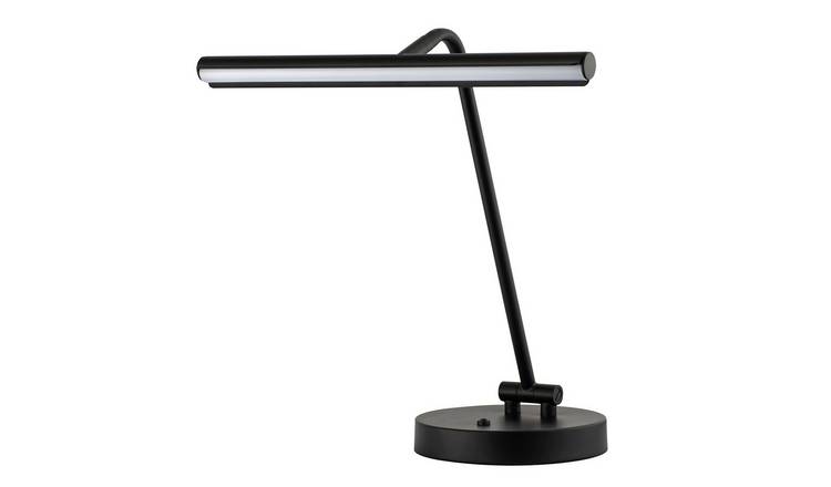 Happy Homewares Black LED with Touch Dimmer Desk Lamp - 32cm