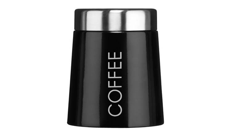 Orsina Madison Enamel Coffee Canister – Black