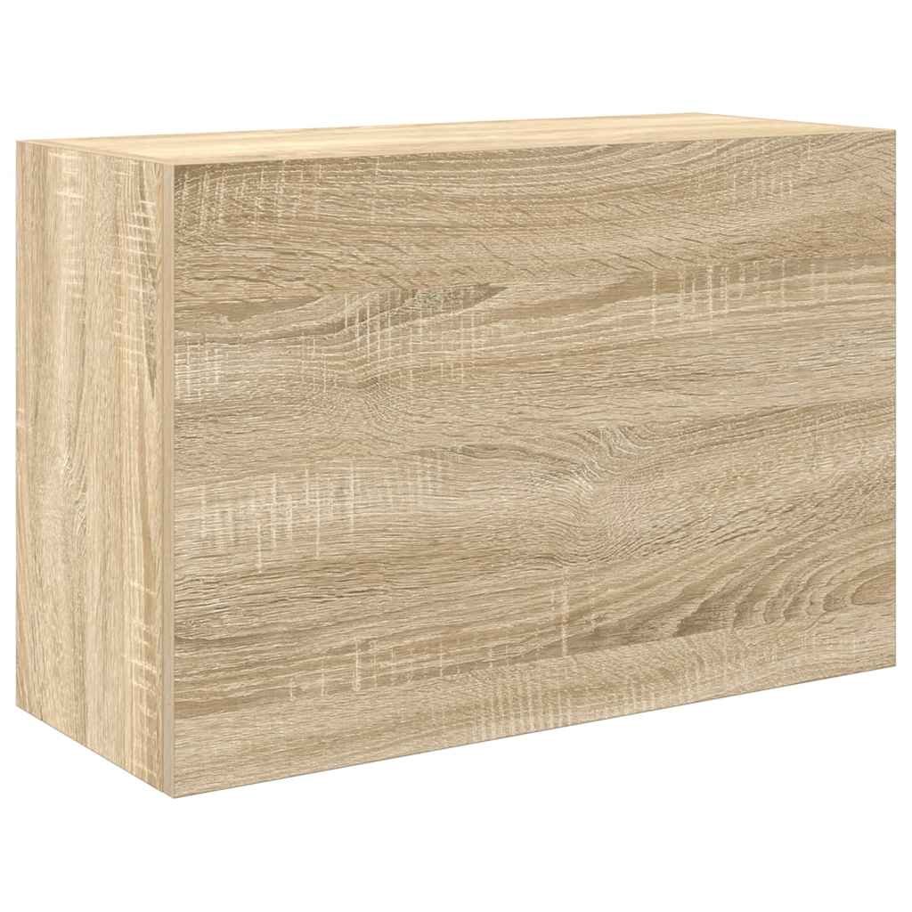 Walplus Engineered Wood Bathroom Wall Cabinet - Sonoma Oak - 60 x 25 x 40 cm - Image 2