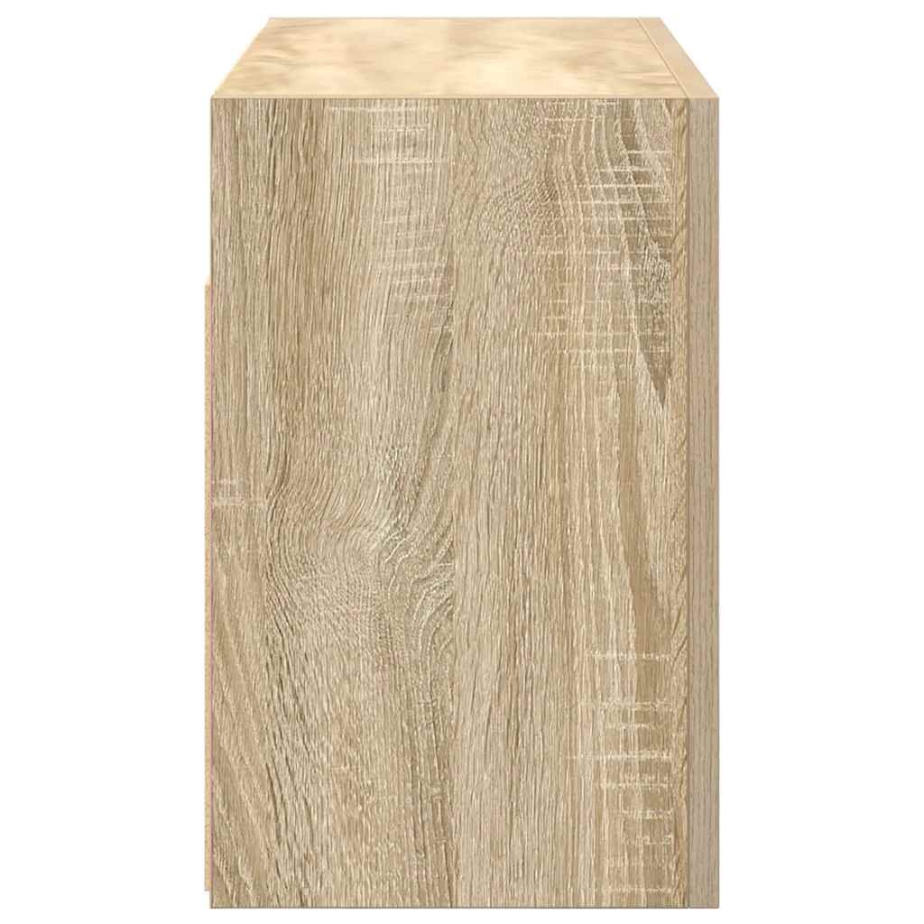 Walplus Engineered Wood Bathroom Wall Cabinet - Sonoma Oak - 60 x 25 x 40 cm - Image 7