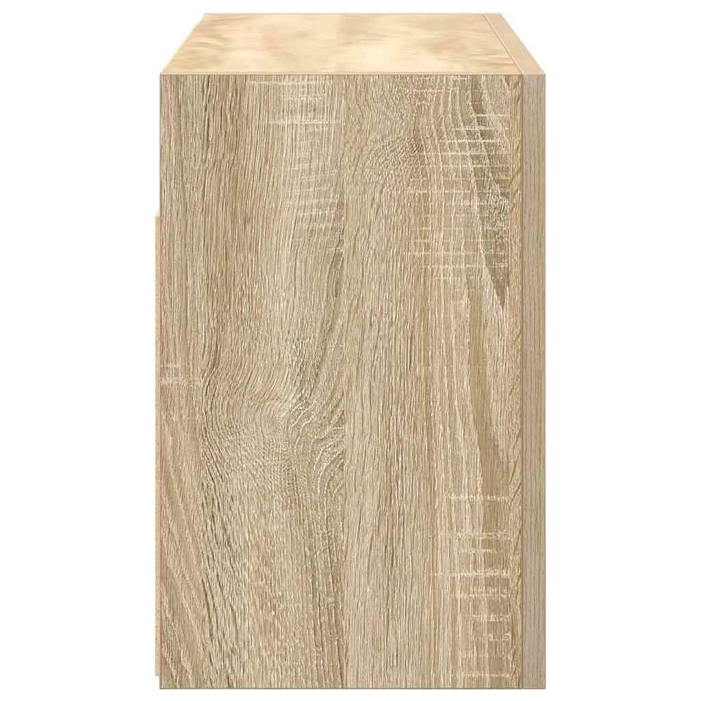 Walplus Engineered Wood Bathroom Wall Cabinet - Sonoma Oak - 60 x 25 x 40 cm - Image 7