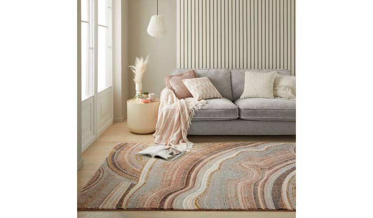 Mega Flooring Grey Modern Abstract Rug - 80 x 150cm