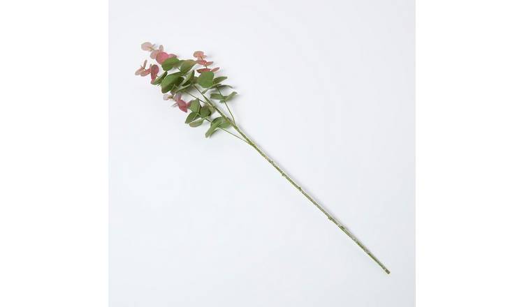 Homescapes 85cm Faux Blush Eucalyptus Spray - Green