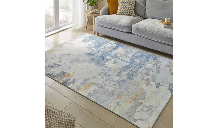 Mega Flooring Grey Modern Abstract Rug - 120 x 180cm