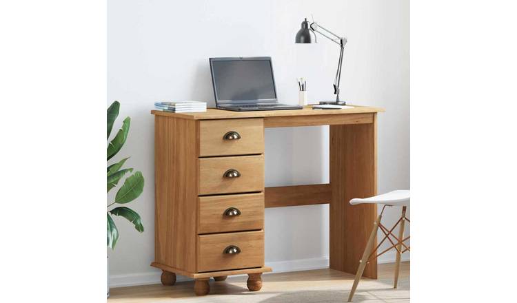 Walplus Solid Pine Writing Desk - Brown - 95 x 40 x 75 cm