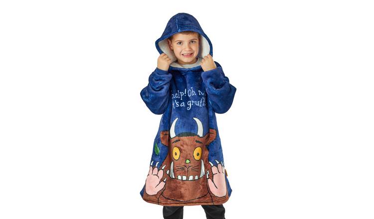 Gruffalo Friends Kids Boys Blanket Hoodie 3-5 Years - Blue