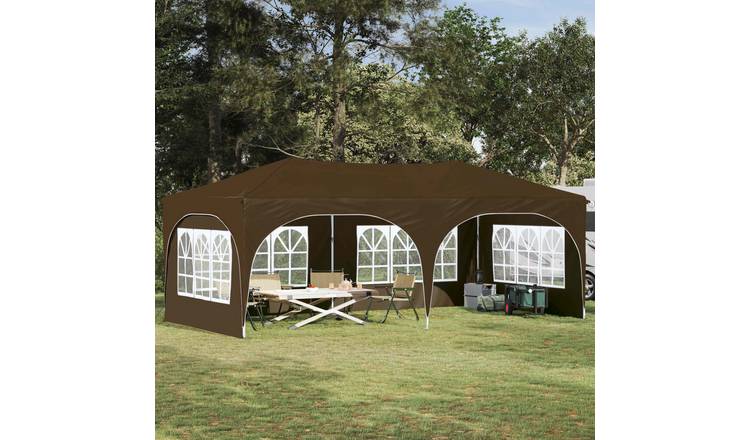 Walplus 575 x 288 x 245 cm Oxford Fabric Outdoor Pop Up Party Tent - Taupe
