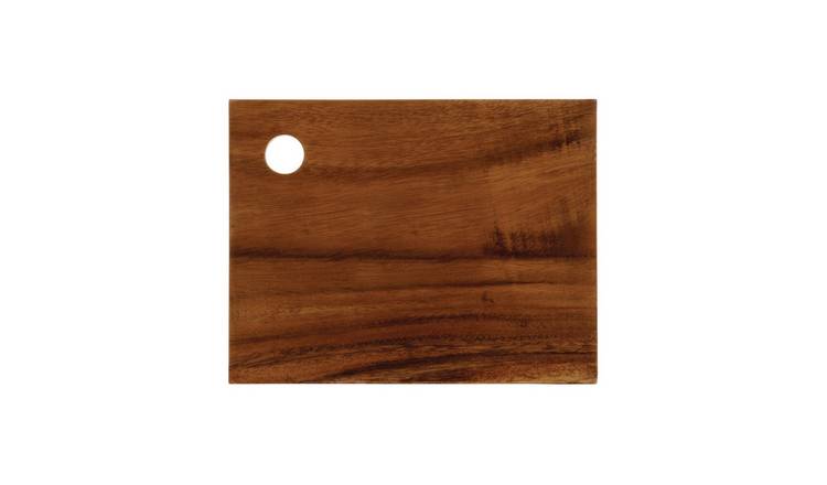 Orsina Kora Dark Acacia Rectangular Chopping And Serving Board