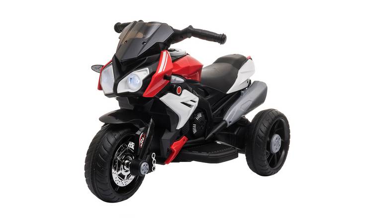 HOMCOM 6V 3 to 5 Years Lights Music Horn Electric Ride on Motorcycle – Red