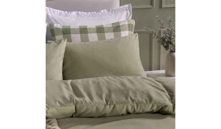 OHS 2 Pack Plain Dyed Housewife Pillowcases - Sage