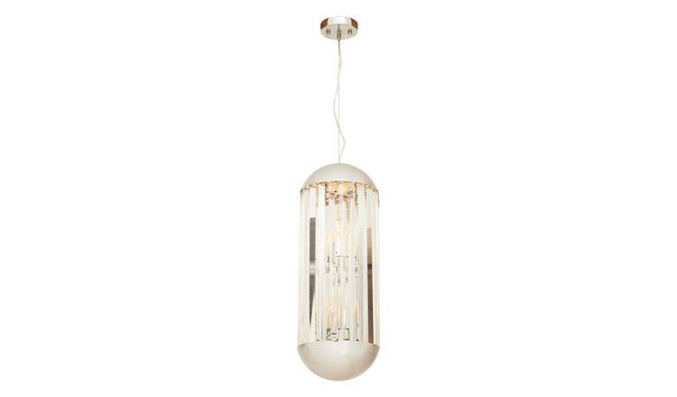 Orsina Kensington Townhouse 6 Bulb Pendant Light - Silver