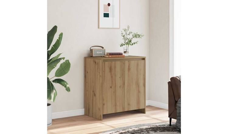 Walplus Engineered Wood Sideboard - Artisan Oak - 70 x 41 x 75 cm
