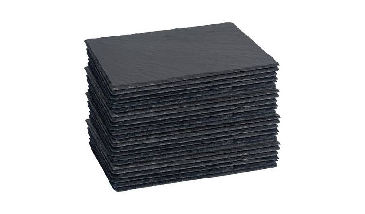 Argon Tableware Rectangle Slate Placemats - Pack of 24