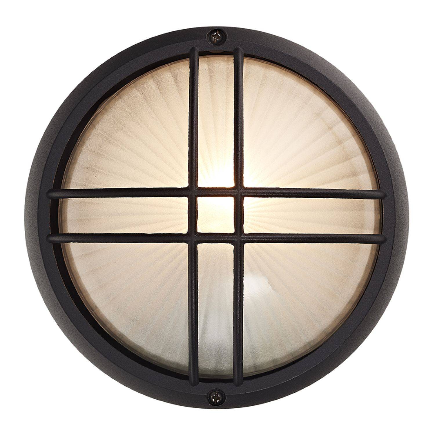 Happy Homewares Matt Black Die Cast Aluminium Outdoor Wall Light - 19cm - Image 2