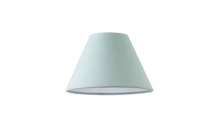Happy Homewares Duck Egg Blue Cotton Fabric Coolie Lampshade - 20cm