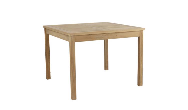 Charles Bentley Teak Square Dining Table - Brown