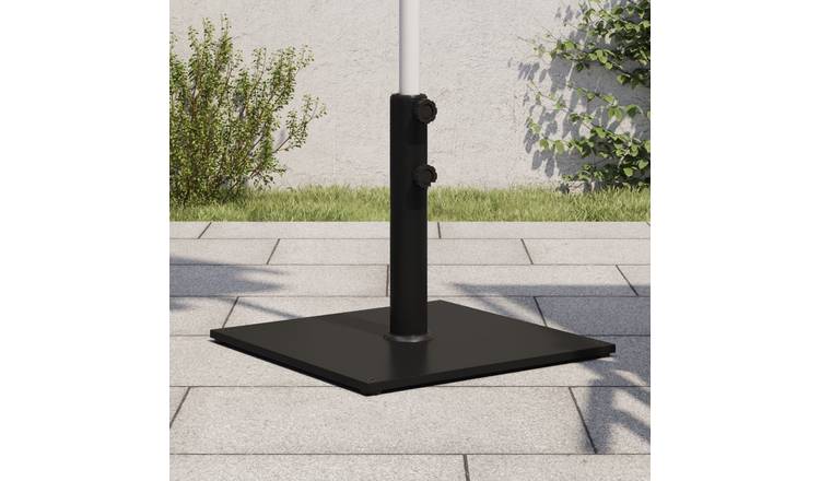 Walplus Parasol Base for dia / Poles 17 kg Square - Black - 48 mm
