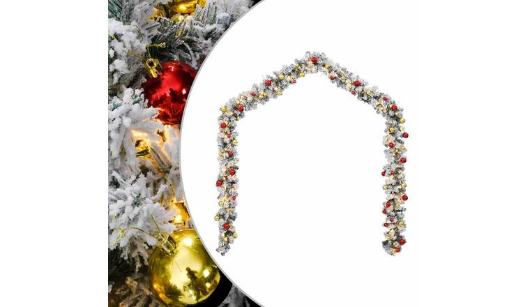 Walplus PVC LED Lights Baubles Christmas Garland - Green - 2000 cm