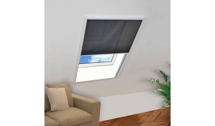 Walplus Plisse Insect Screen - Black - 80 x 160 cm