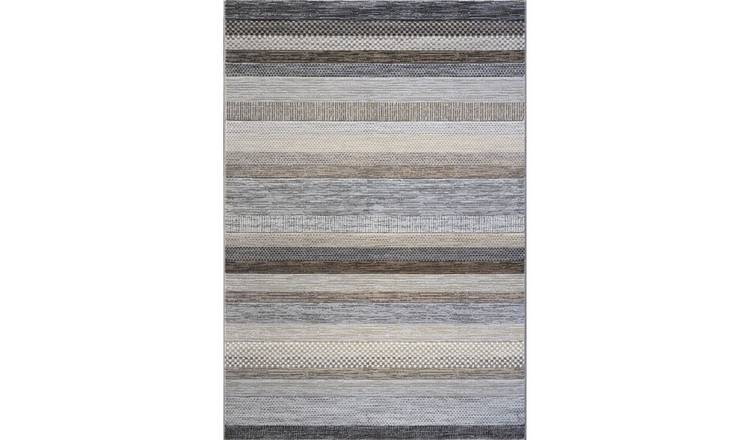 Mega Flooring Multi Modern Striped Rug - 67 x 230cm