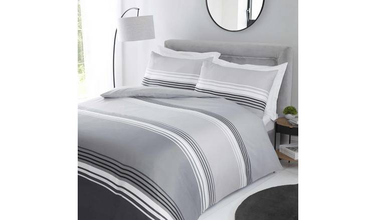 Rapport Chicago Grey Duvet Cover Set - Double