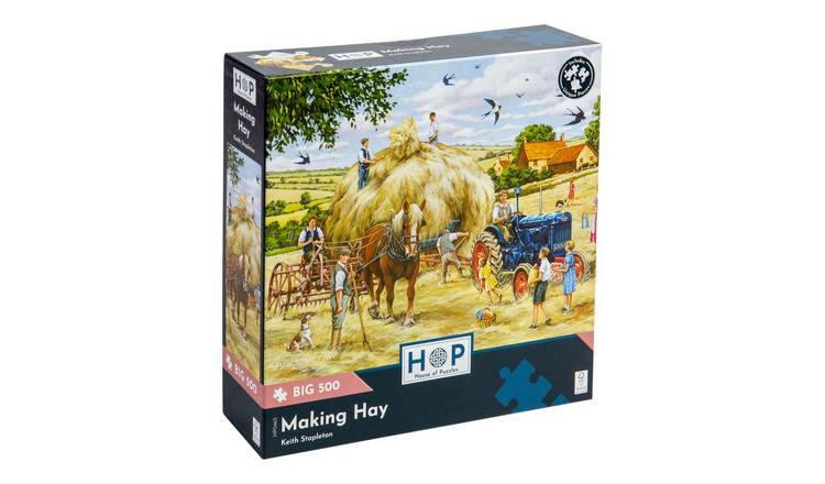 The House of Puzzles Making Hay BIG 500 Piece Jigsaw Puzzle