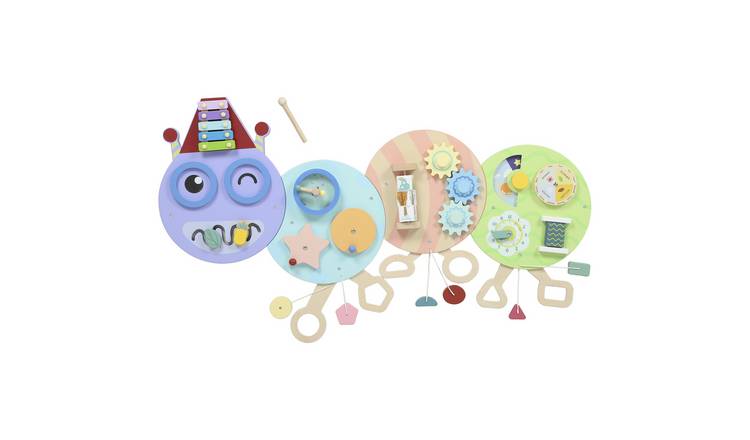 AIYAPLAY Caterpillar 7 Activities MDF Sensory Wall Panels – Purple