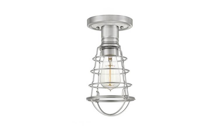 Elstead Quoizel Flush Ceiling Light - Brushed Nickel