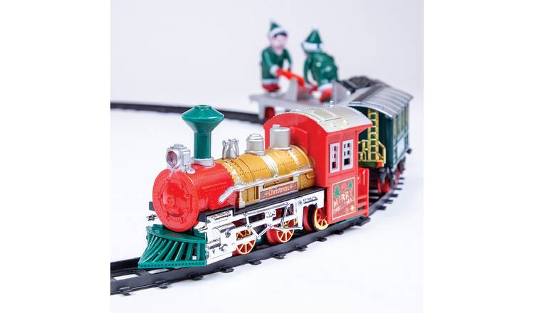 The Christmas Workshop Christmas Train with Dancing Elves