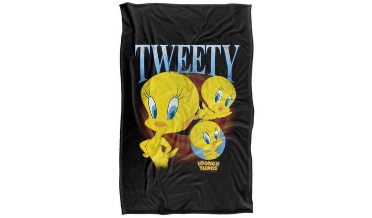 Looney Tunes Tweety Printed Soft Touch Blanket - 152cm x 127cm