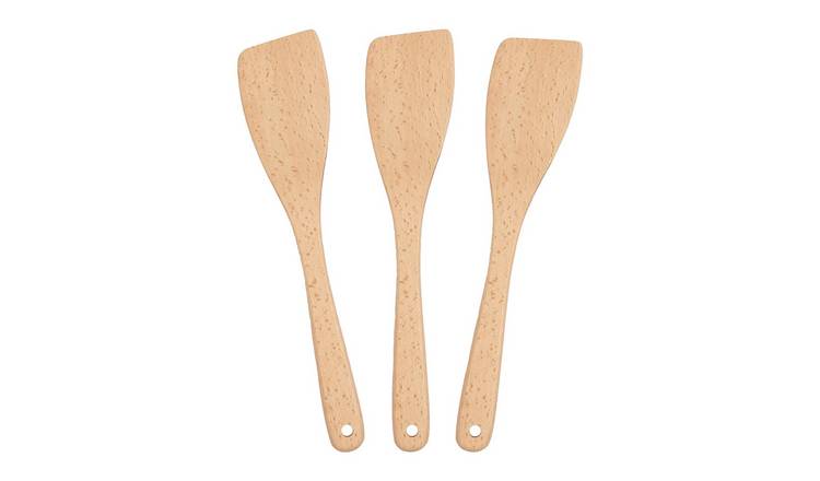 Argon Tableware Wooden Spatulas - Pack of 3