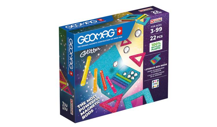 Geomag 22 Piece Magnetic Glitter Panel Construction Set