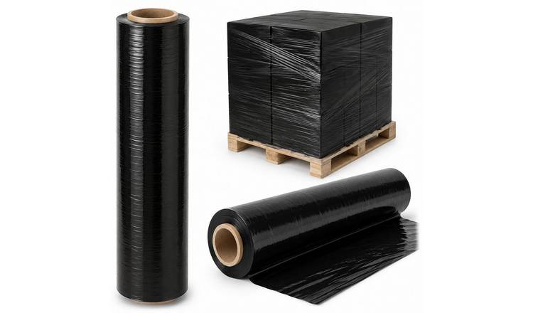 Merrimen Heavy Duty Pallet Stretch Wrap Roll 400mm x 150m - Black