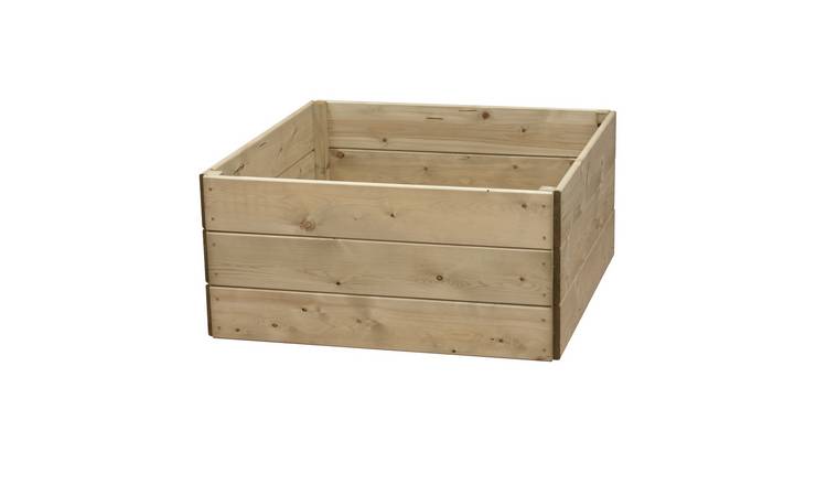 Greena Square Wooden Raised Bed 45 cm High, 90 x 90cm