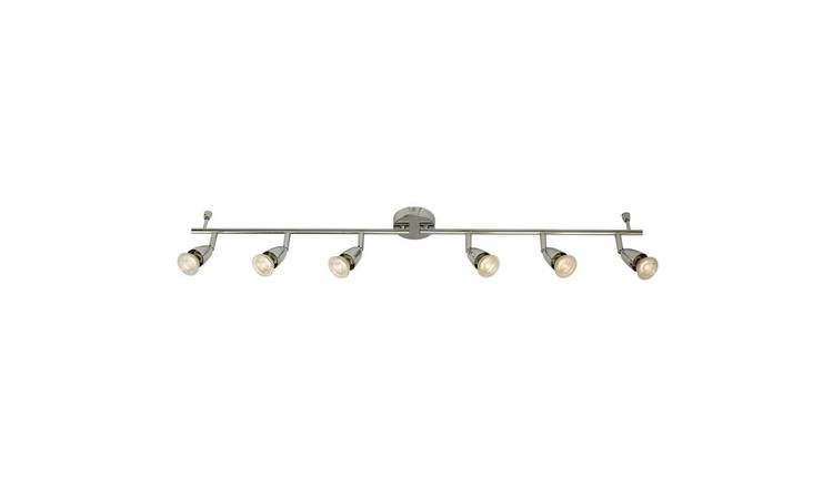 Loops Direct Amalfi Steel 6-Light Ceiling Spotlight - Chrome