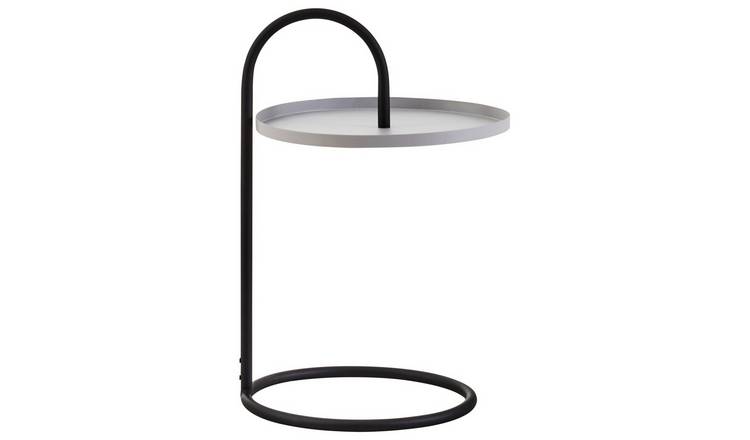 Orsina Trosa Hanging Top Side Table - Grey and Black