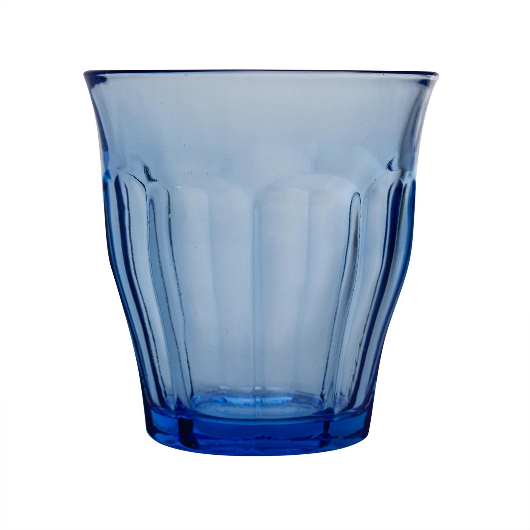 Duralex Picardie 250ml Drinking Glass Tumblers Pack of 12 - Blue - Image 4