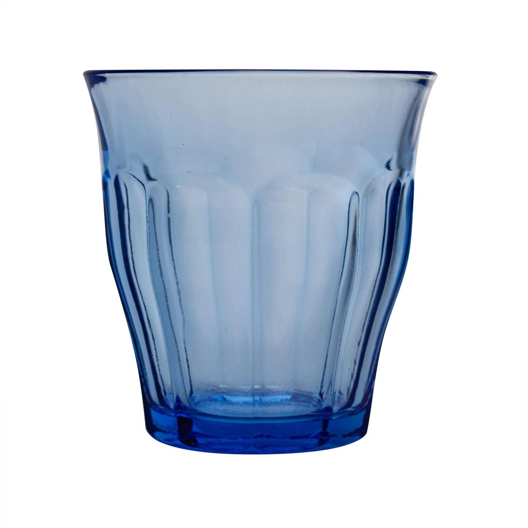 Duralex Picardie 250ml Drinking Glass Tumblers Pack of 12 - Blue - Image 4