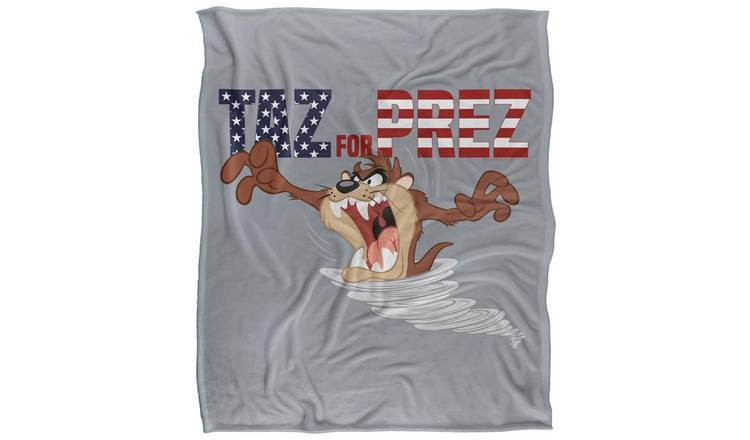 Looney Tunes Taz For Prez Blanket - 147cm x 91cm
