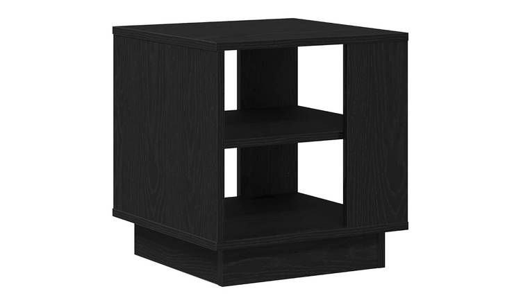 Walplus Engineered Wood Coffee Table - Dark Oak - 40 x 40 x 43 cm