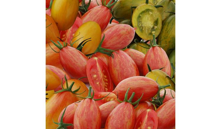 Unwins Tomato Seeds Cherry Plum 'Tiger Stripe Mix' - 8 Seeds