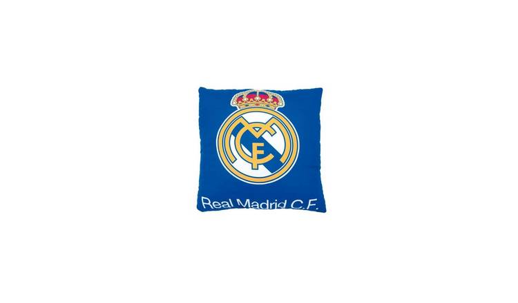 Real Madrid CF Reversible Crown Filled Cushion - Blue