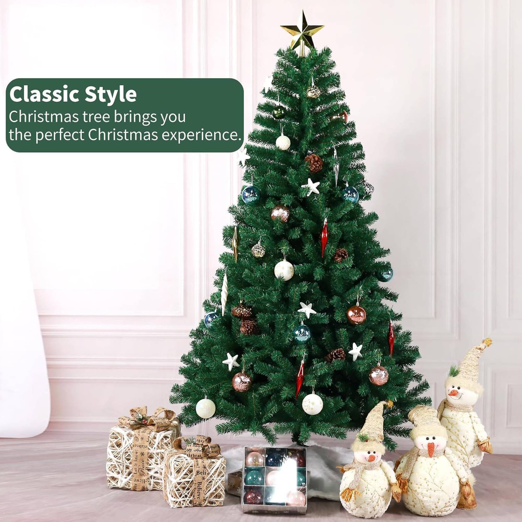 My Christmas 5ft Artificial Green Christmas Tree with 600 Tips - Green - Image 3