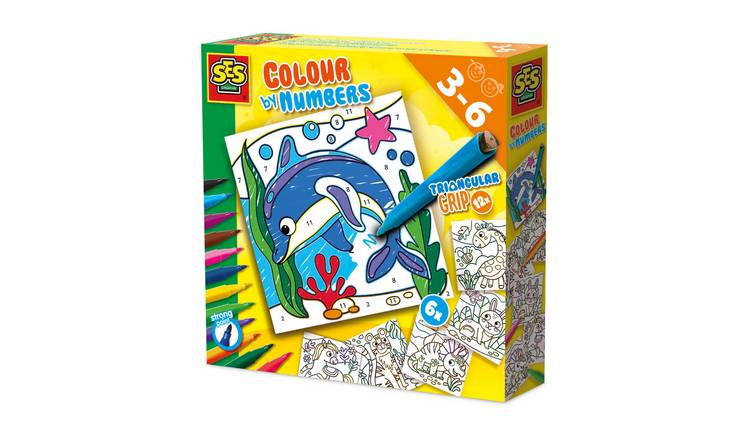 SES Creative Colour By Numbers Craft Set