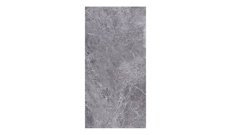 Living and Home 10Pcs Peel and Stick Marble Wall Tiles - Dark Grey